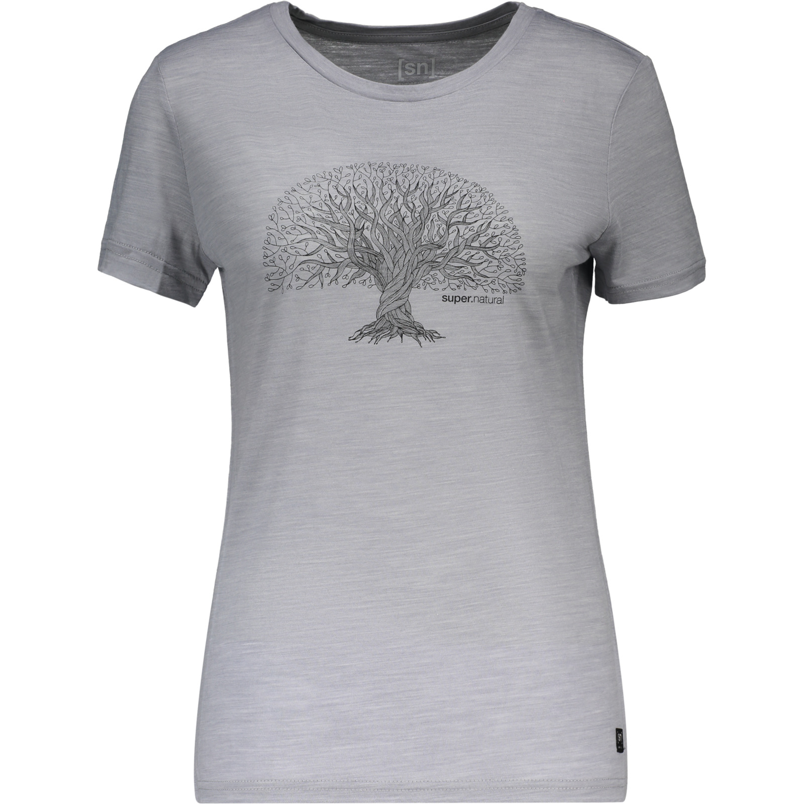 SUPER NATURAL Damen-T-Shirt Tree of Knowledge dunkelgrau, 38