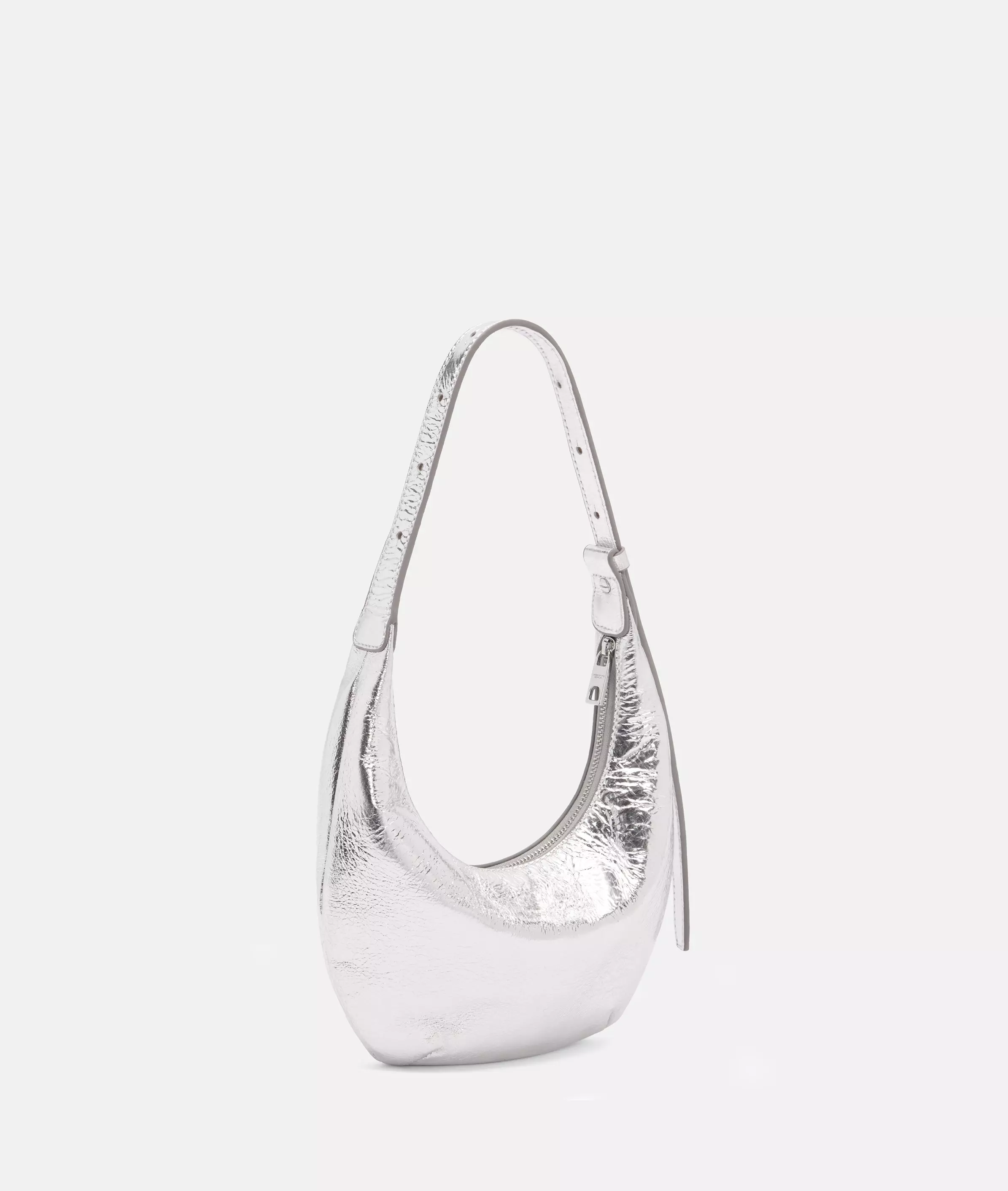 Hobo Mini bag with metallic finish