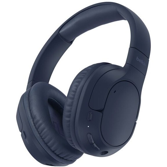 Belkin AUD009HQBL casque Casques Sans fil Arceau Appels/Musique USB Type-C Bluetooth Bleu