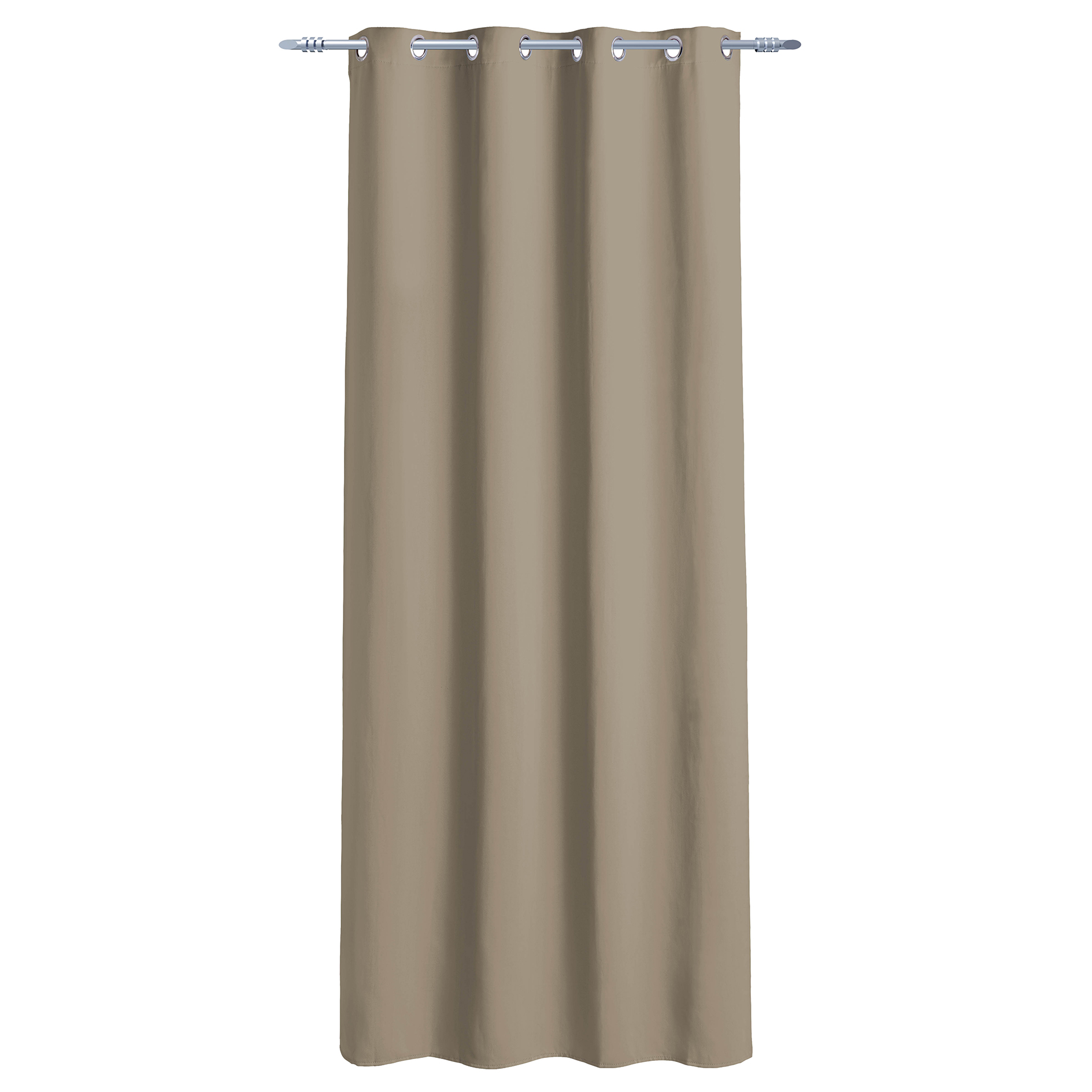 Ösenvorhang - taupe - 135x245 cm
