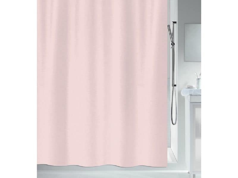 spirella Duschvorhang Primo 180 x 180 cm, Pink/Rosa Anti-Schimmel Badevorhang