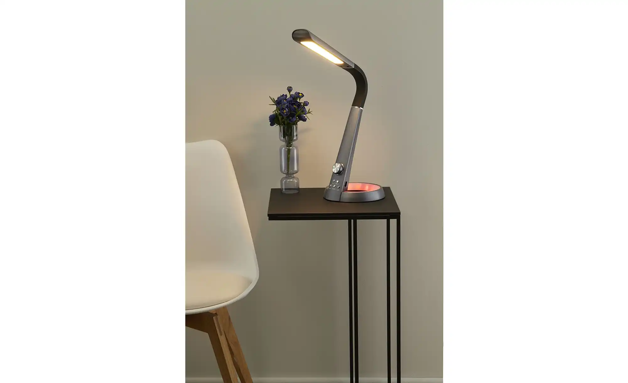 Meisterleuchten LED-Tischleuchte, schwarz mit Funktion
