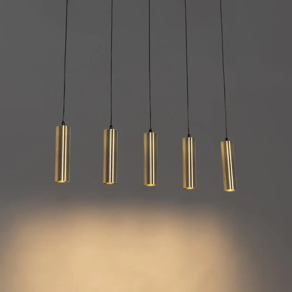 Qazqa hanglampen jeana bruin gu10