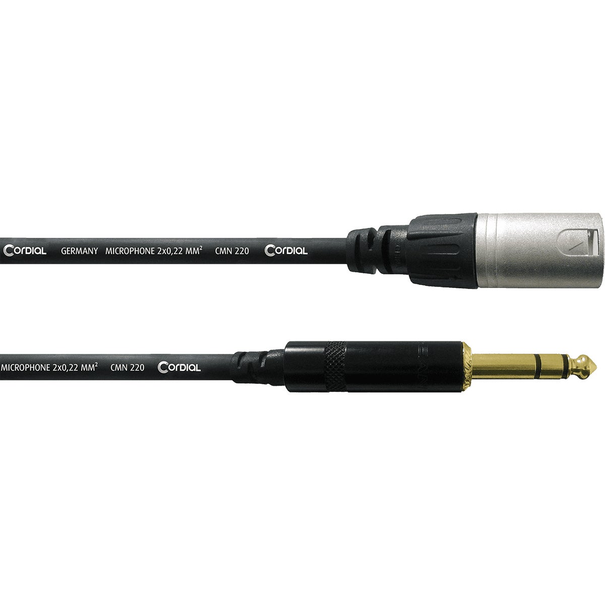 Cordial CFM9MV Intro verloopkabel XLR male - 6.3mm TRS jack 9m