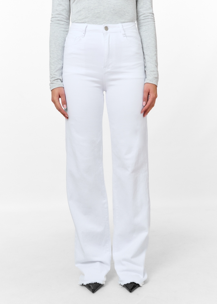 Straight leg stretch jeans wit