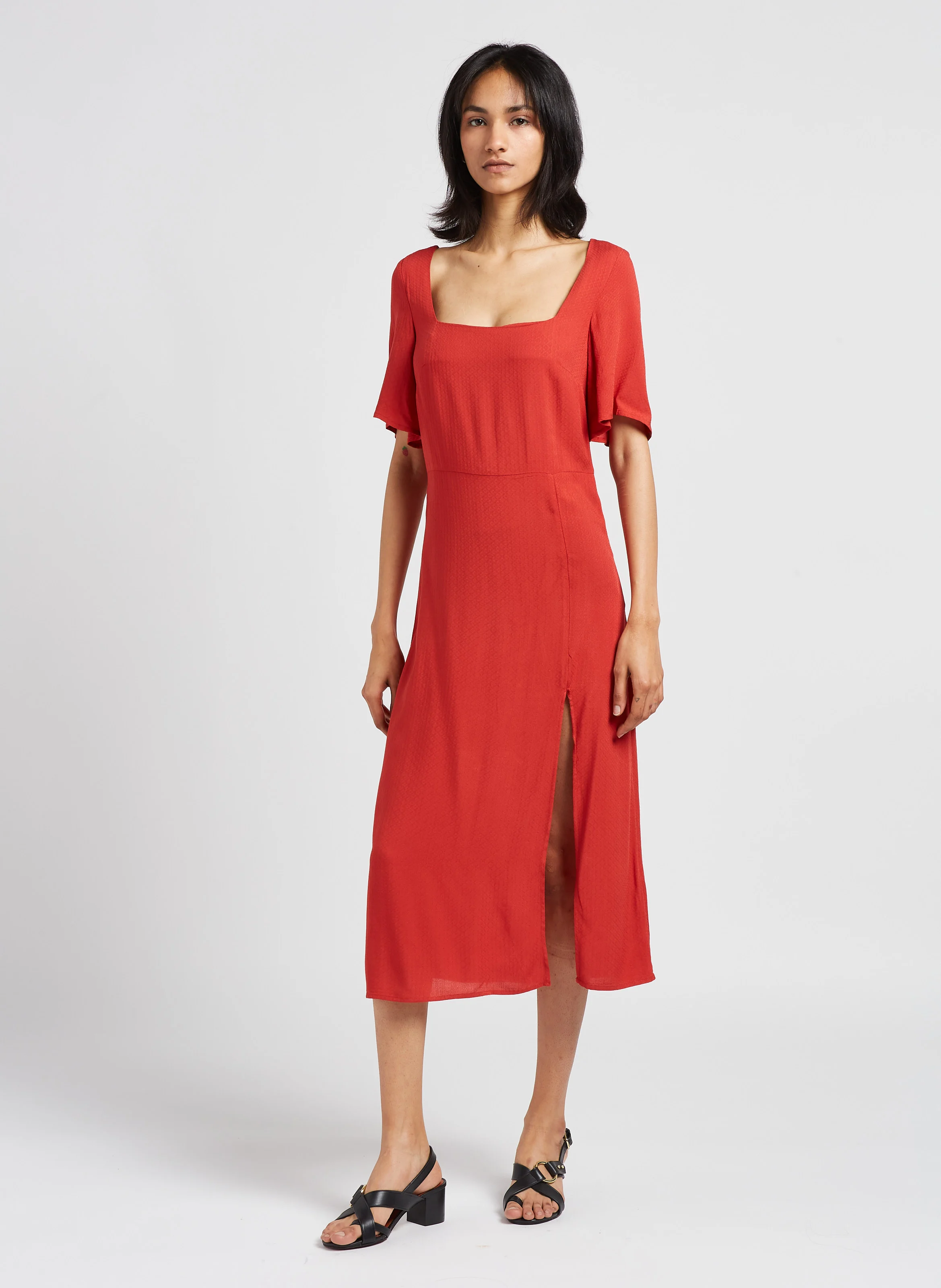 FLORENTINE - Sandales hautes en cuir | Noir