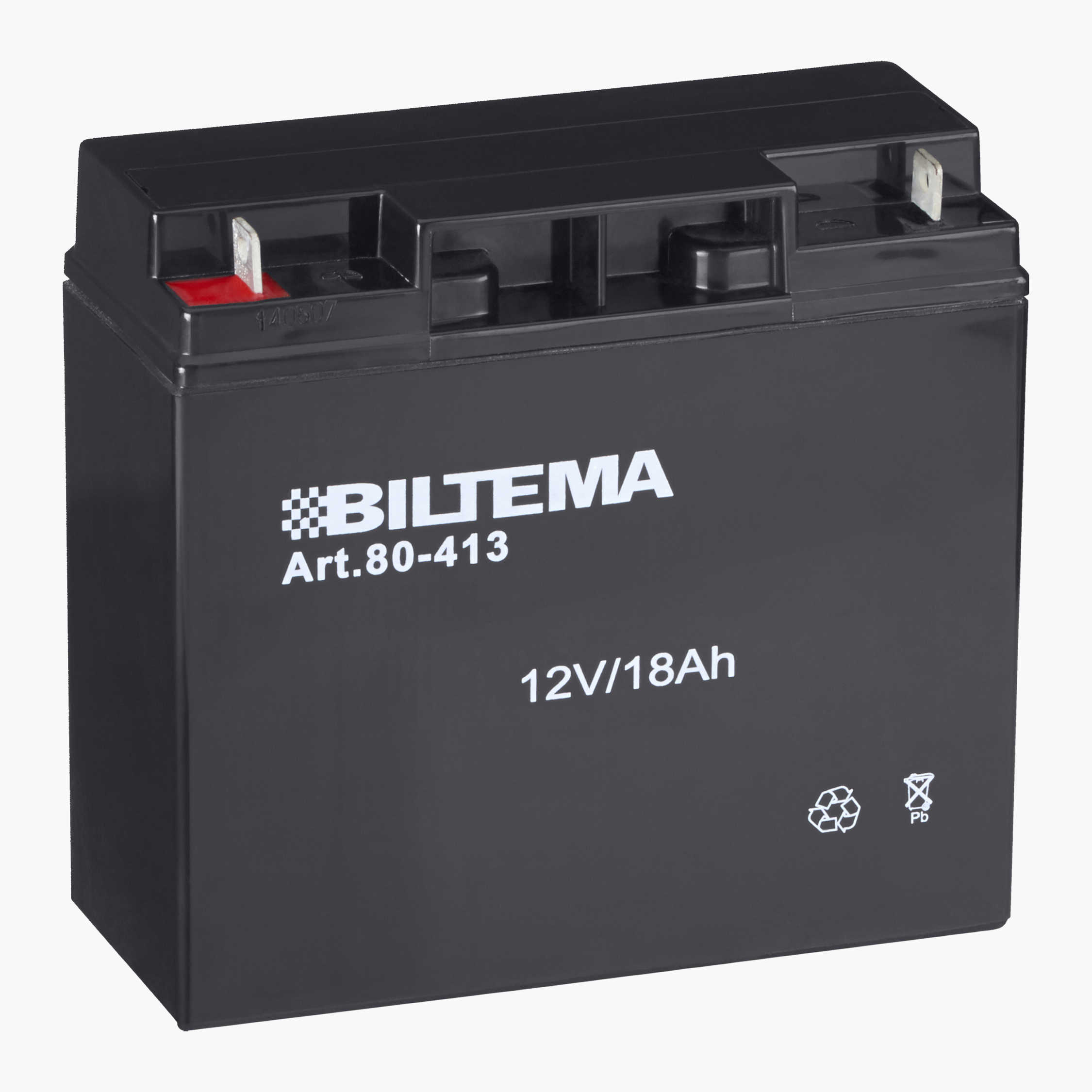 Blybatteri, 12 V, 18 Ah, 181 x 76 x 167 mm