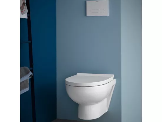 WC suspendu sans bride DURAVIT Duravit No.1 avec abattant frein de chute