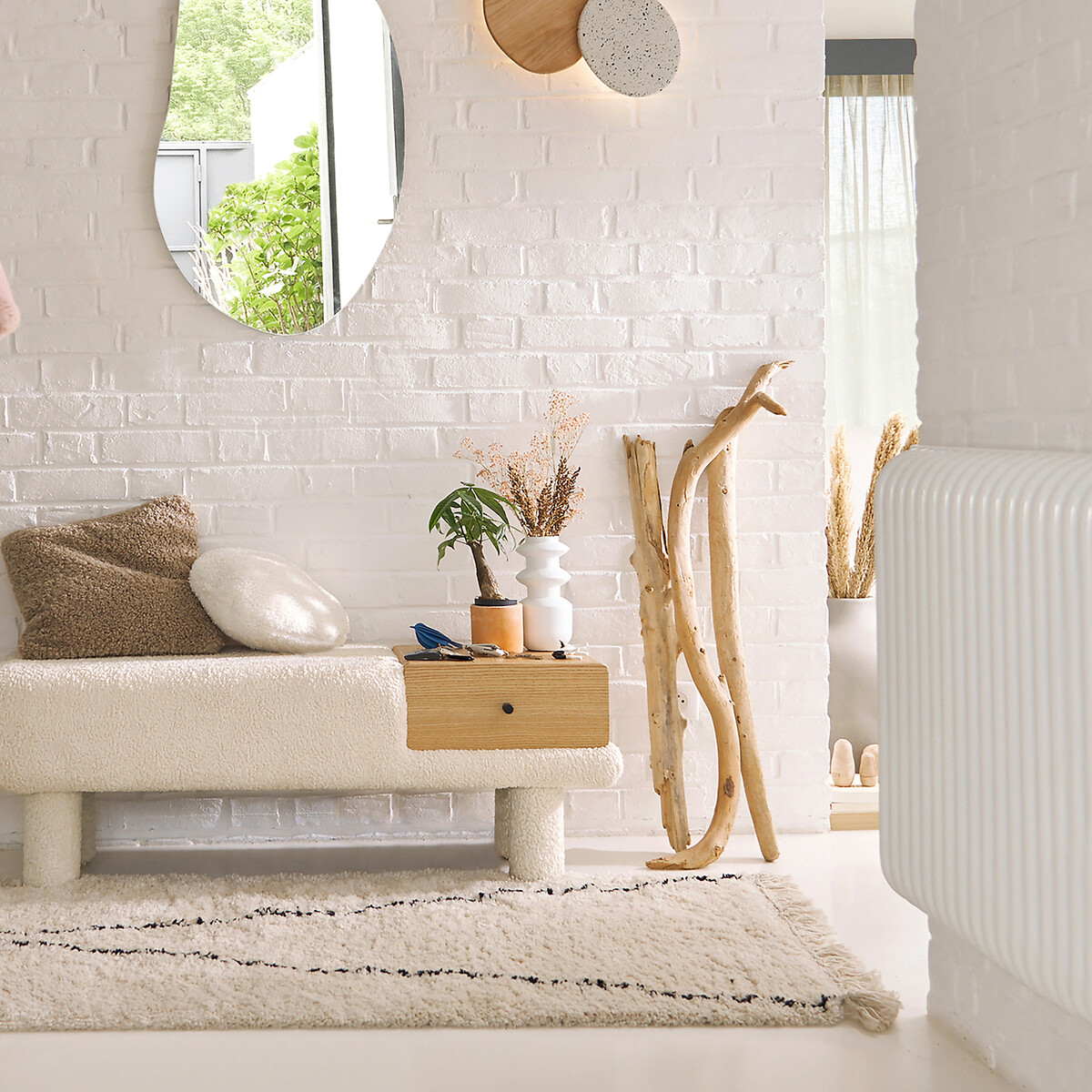 LA REDOUTE INTERIEURS<br>Tapete de corredor, estilo berbere, Luna