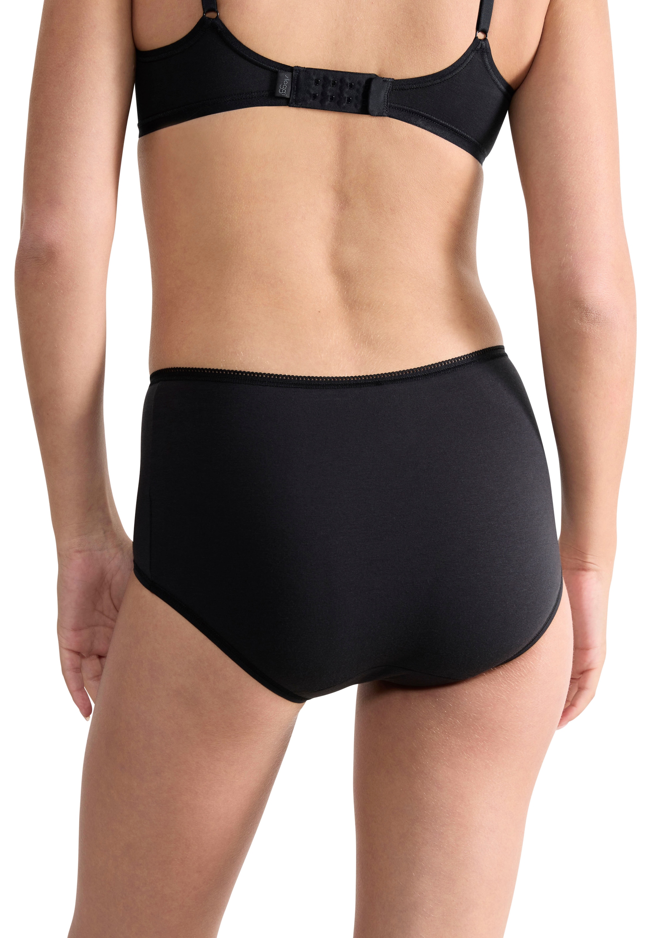 sloggi Maxislip »24/7 Cotton«, höher geschnittene Passform, elastisch, Spitze, blickdicht, weich