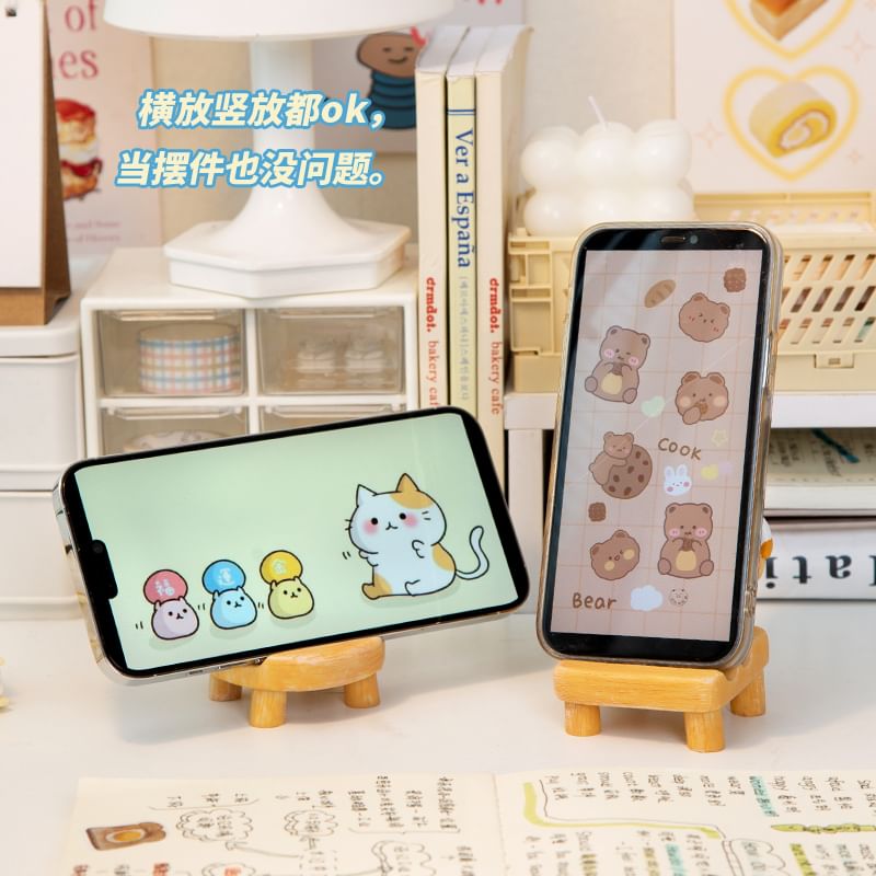Momoi - Mini stoel bureau telefoonstandaard (verschillende ontwerpen) / set