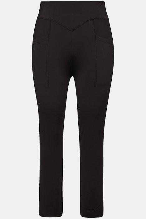 Sport-Leggings, gerades Bein, Taschen