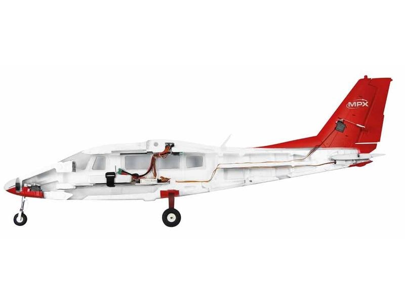 Multiplex Motorflugzeug Partenavia P68 1400 mm RR 2-Motoriges Flugzeug mit Brushless Motoren & Servos
