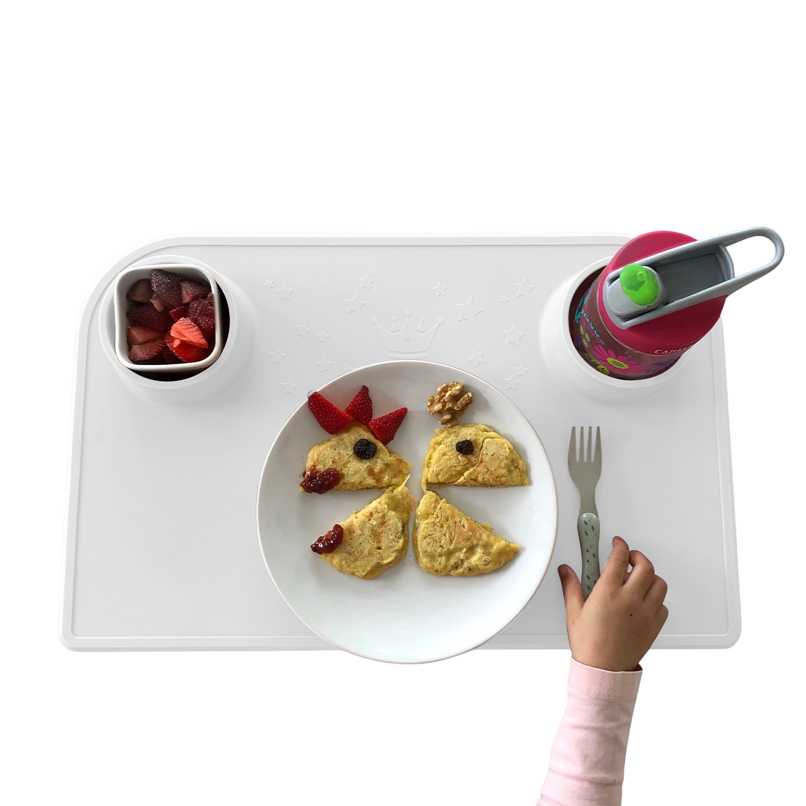 Eat & Play Pad weiss inkl. Baumwolltasche