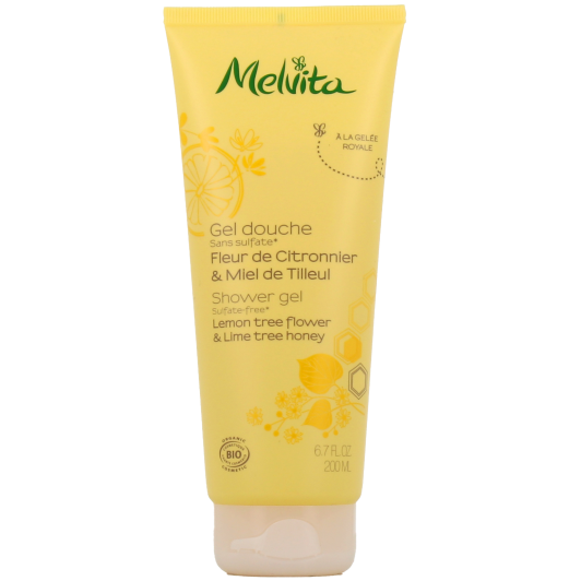 Gel douche citron et miel de tilleul Melvita