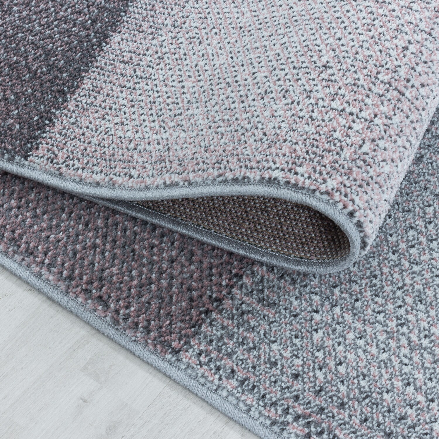 Moderner Designer Kurzflor Teppich - Karo Design für Wohnzimmer, Schlafzimmer