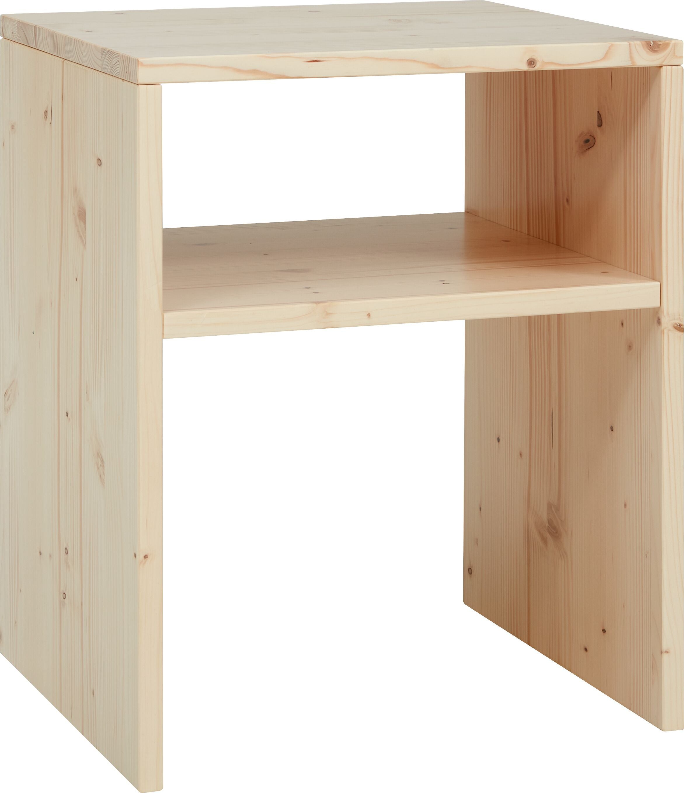 NATURA Nachttisch - Fichte / B: 40.0 cm x T: 35.0 cm x H: 48.0 cm
