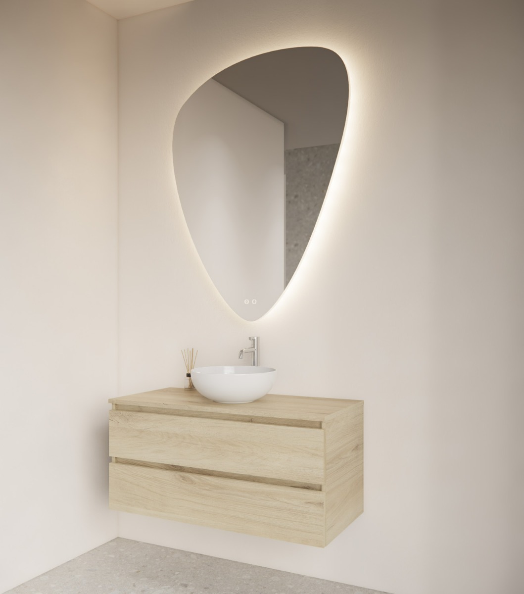 Gliss Design Frenzy spiegel met LED-verlichting en verwarming 120x90cm