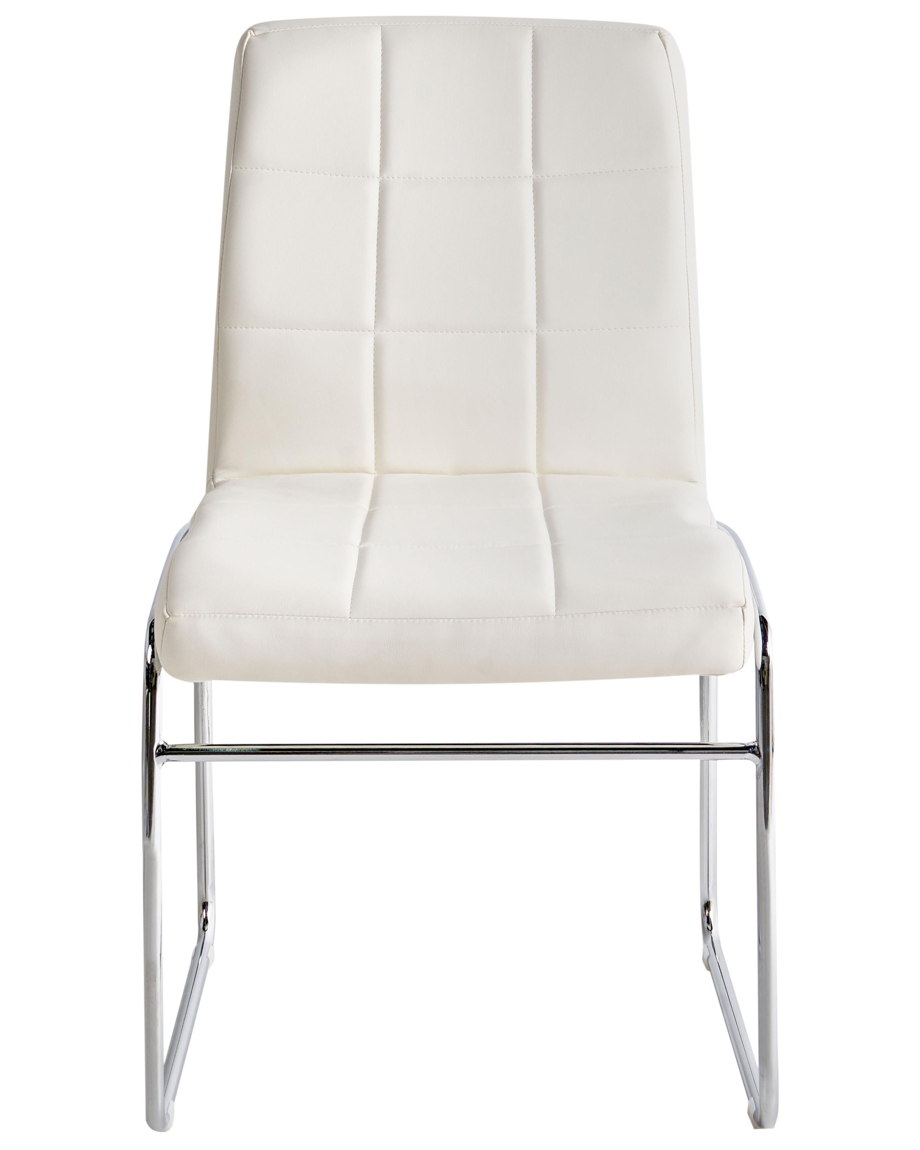 Set van 2 eetkamerstoelen KIRON Kunstleer Wit
