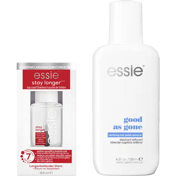 Nagellack Set stay longer top coat, good as gone Nagellackentferner