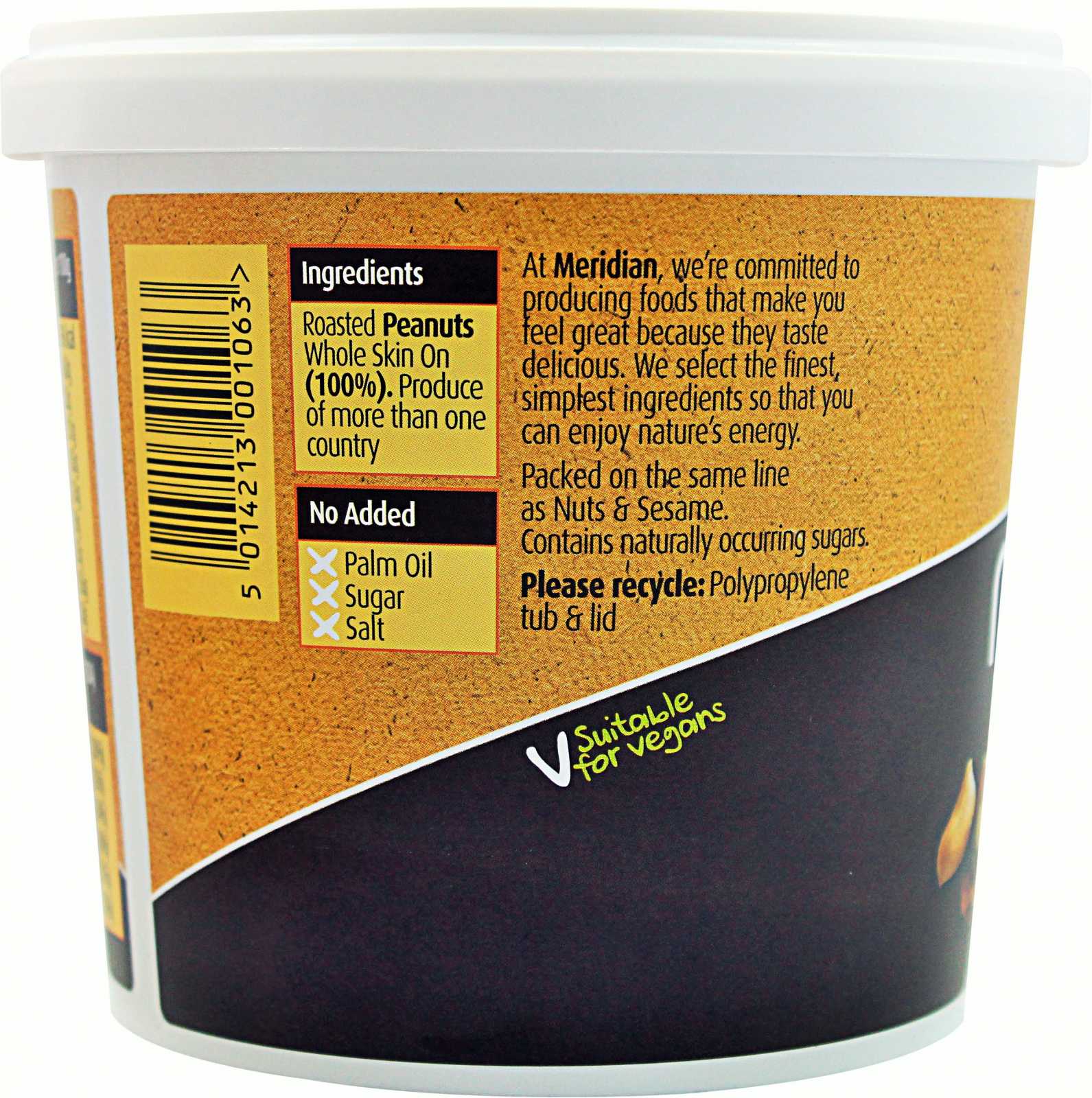 Manteiga de amendoim Meridian Foods 280g