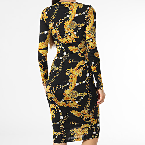 Robe Femme 75HAO920 Noir Renaissance Floral