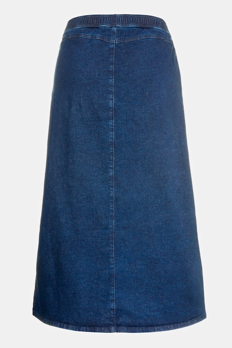 Jeans-Rock, ausgestellt, Elastikbund