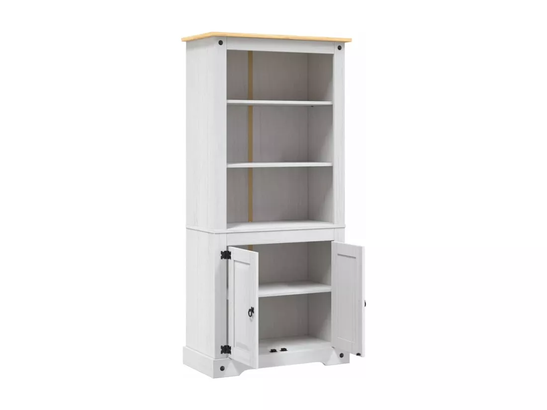Placard Gamme Corona Pin mexicain Blanc 80x40x170 cm