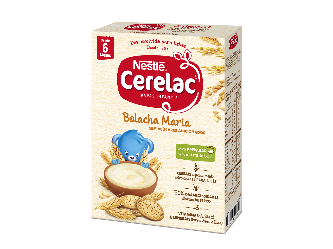 FARINHA NÃO LÁCTEA CERELAC BOLACHA MARIA 250G