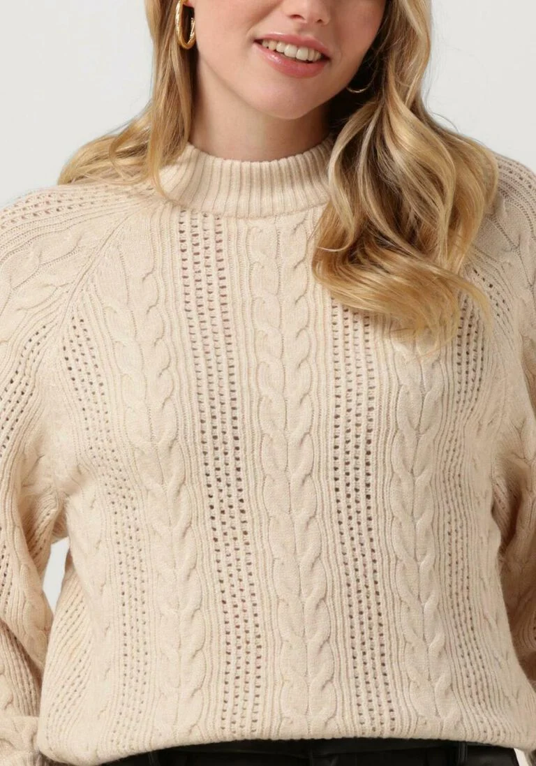OBJECT zand object trui elena l/s knit pullover 123