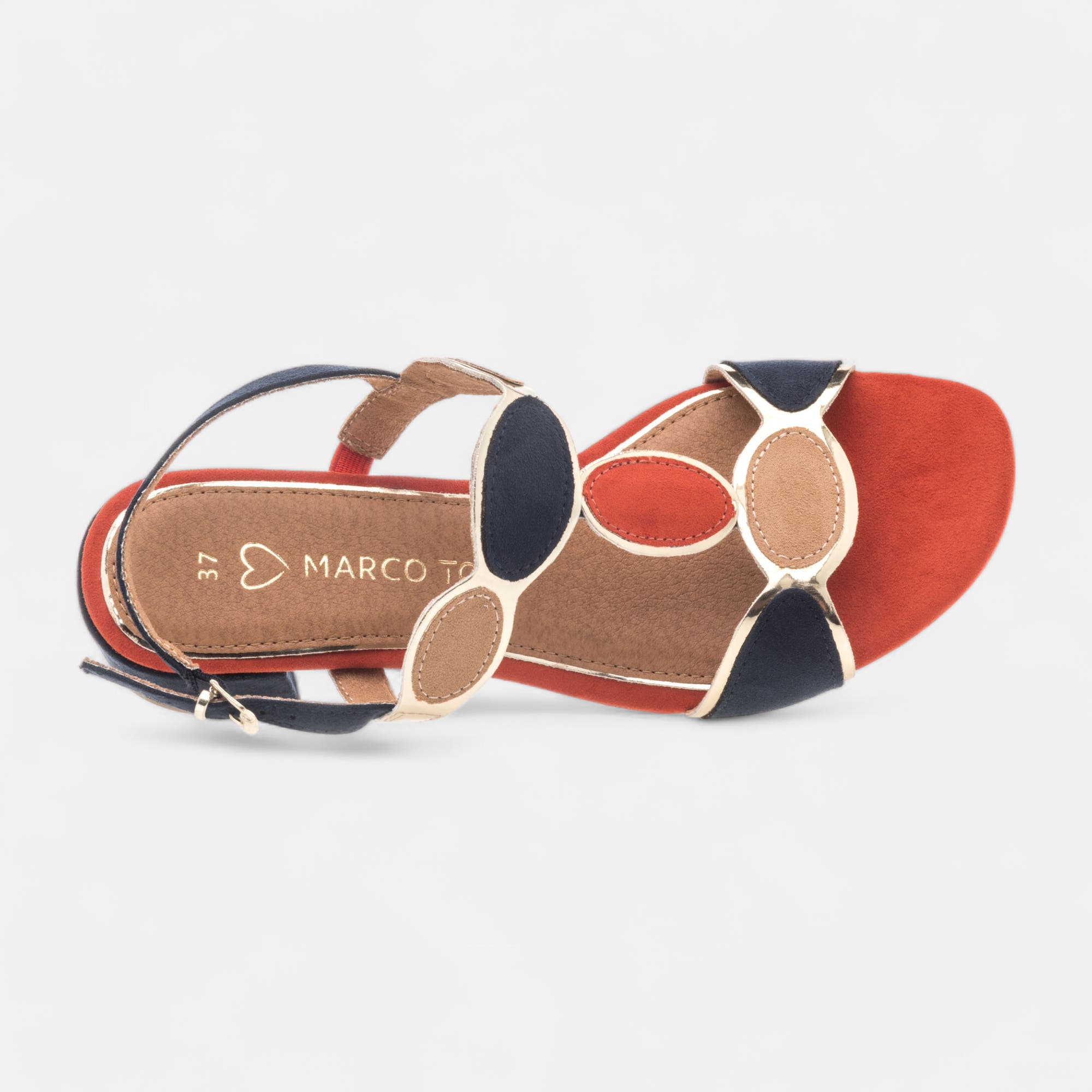 Nu-pieds Femme bleu marine