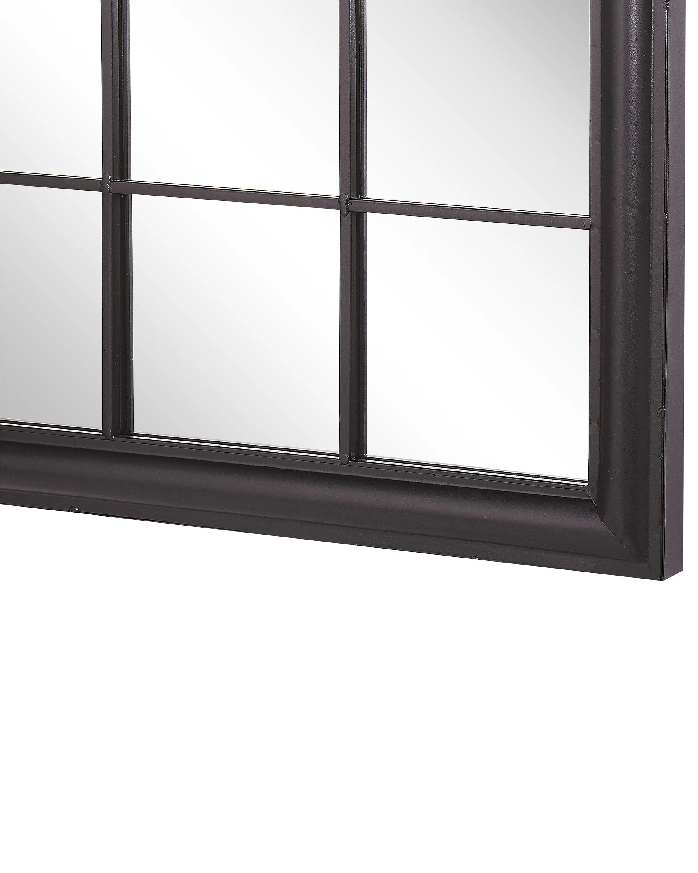 Wandspiegel TREVOL 77 cm 130 cm Metaal Zwart