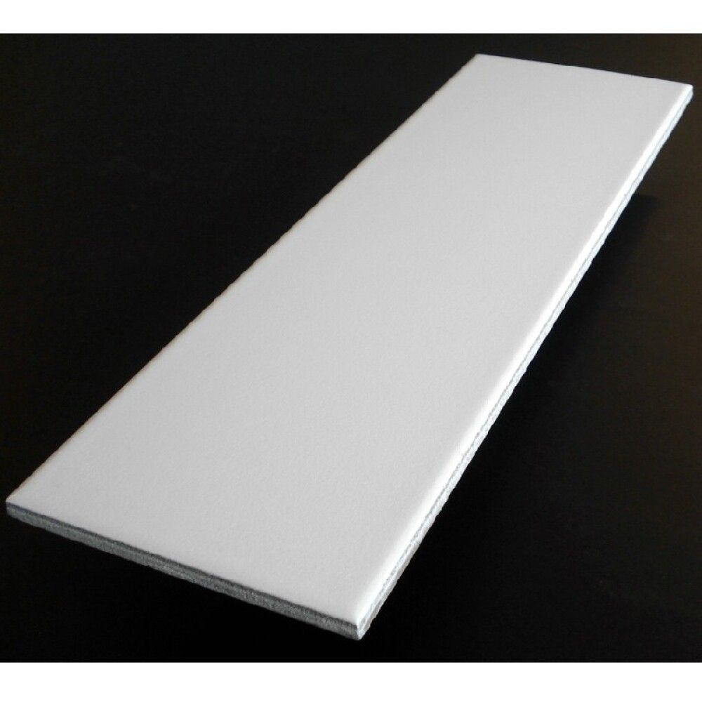 GULV-/VEGGFLIS SATEN HVIT 9,7 X 29,7 CM 0,68 M²