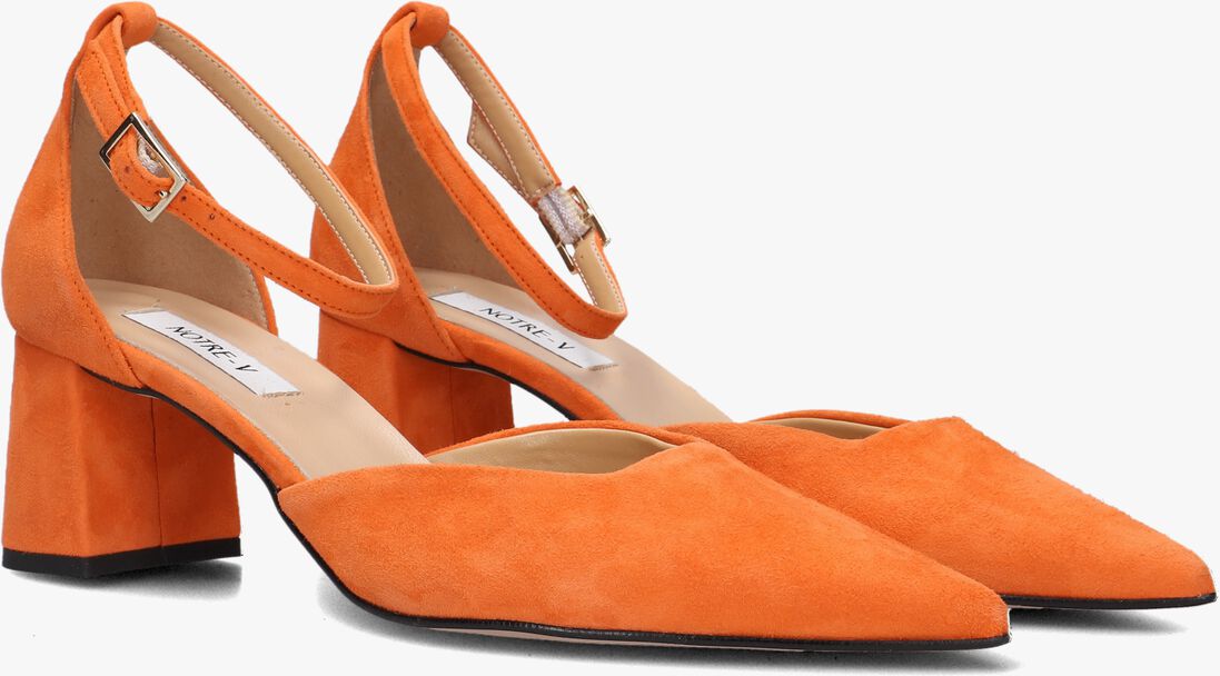NOTRE-V oranje notre-v pumps 35514