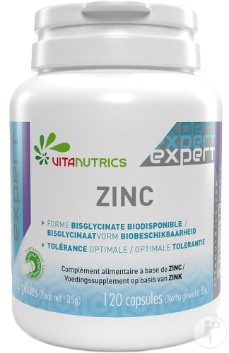 Vitanutrics Expert Zinc Complément Alimentaire 120 Gélules