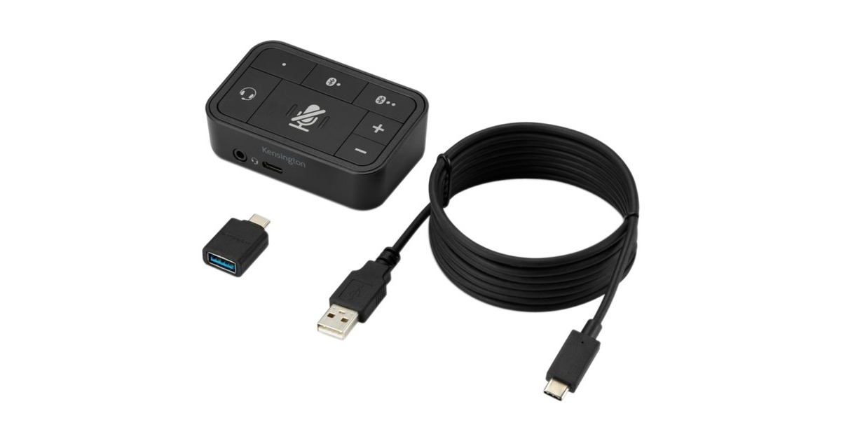 KensingtonUniversal 3-in-1 Pro Audio Headset Switch  (Bluetooth, USB, 3,5mm Audio)