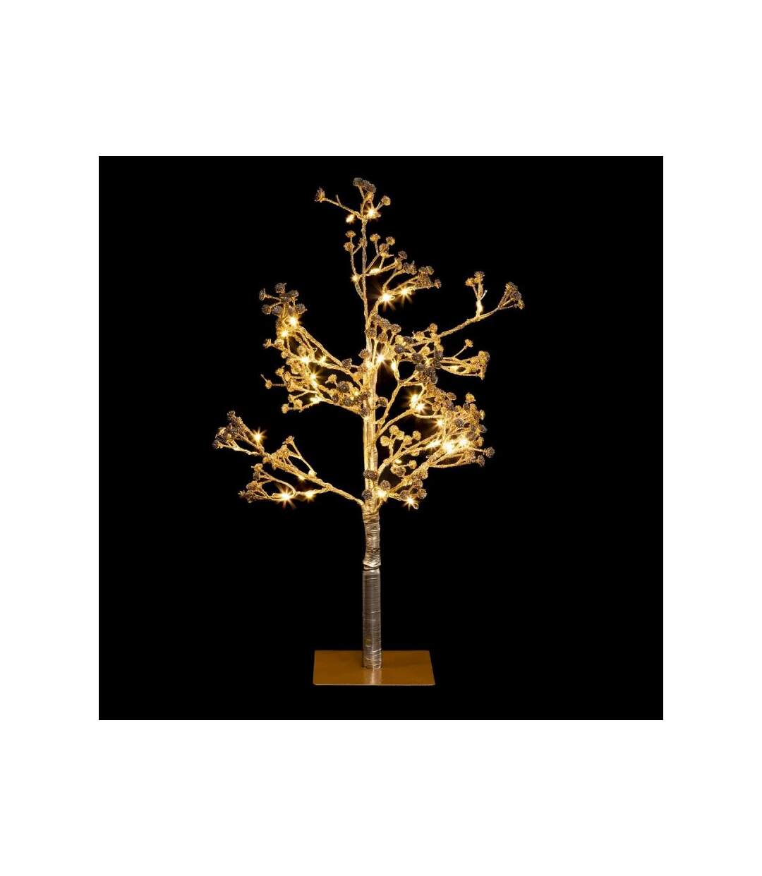 Décoration Lumineuse Led Arbre 50cm Or