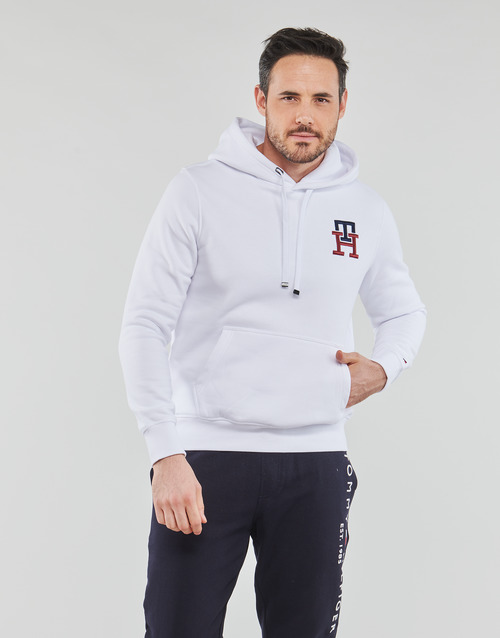 Tommy Hilfiger - ESSENTIAL MONOGRAM HOODY - Blanc