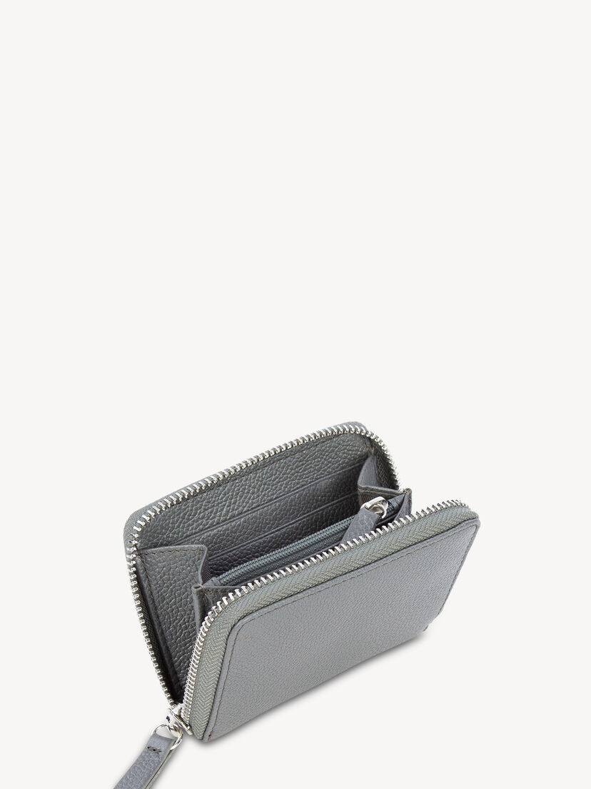 Leren Portemonnee - zilver
