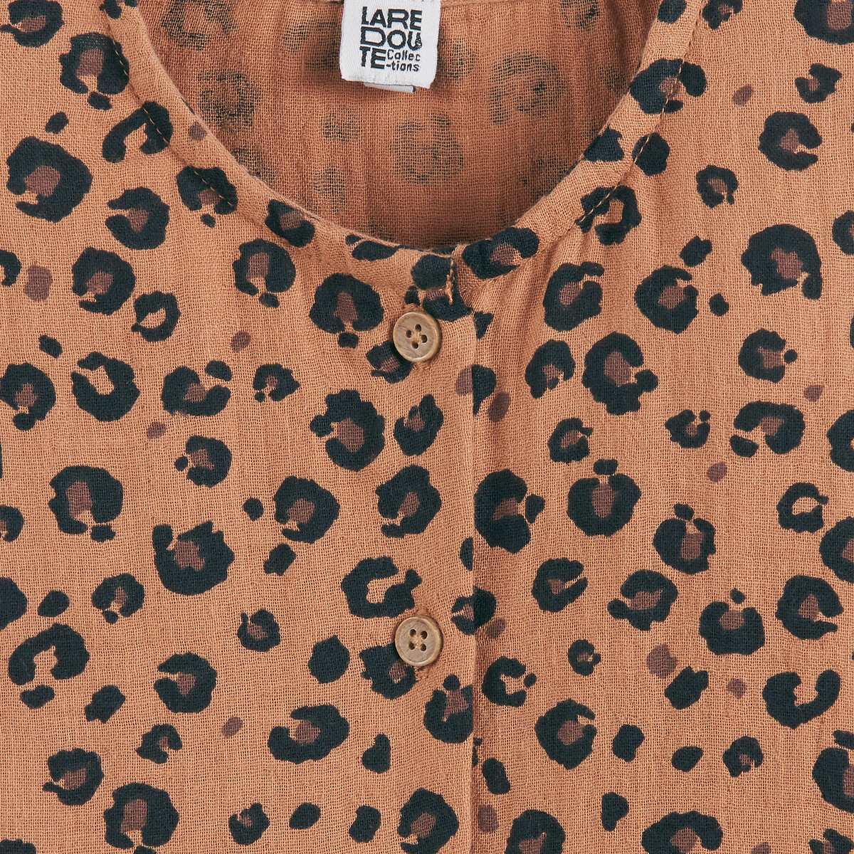 COLEÇÕES LA REDOUTE<br>Vestido sem mangas com estampa de leopardo, tetra