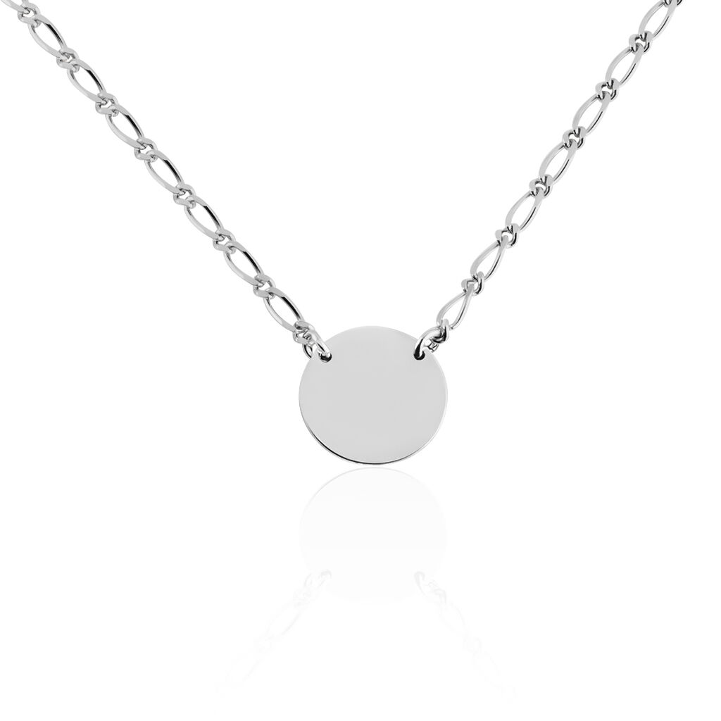 Collier Enoah Argent Blanc