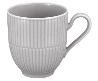 Seltmann Weiden Kaffeebecher AMINA 6er Set Porzellan silbergrau