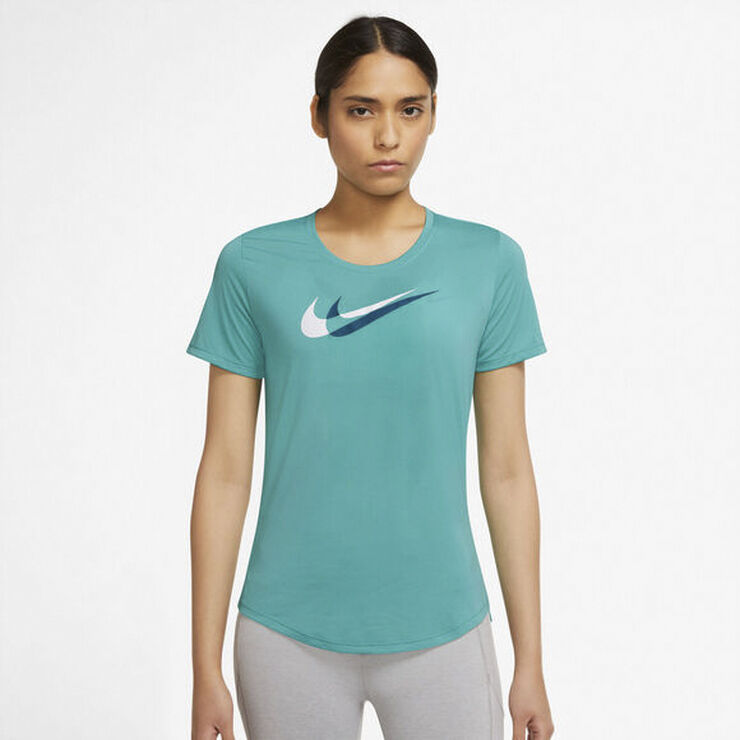 Nike Dri Fit Swoosh Run Lobe T Shirt Grøn