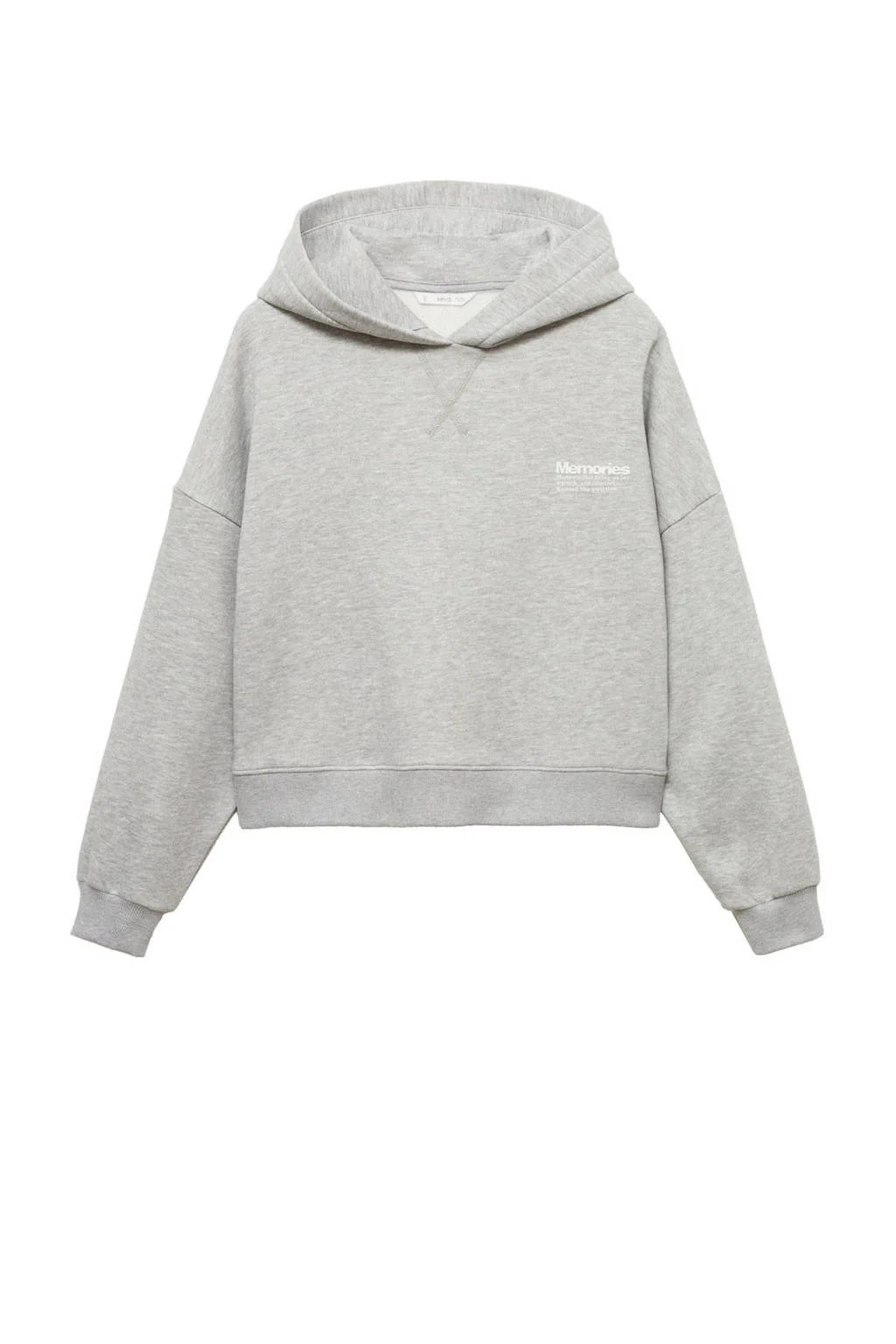 MANGO TEEN hoodie grijs melange