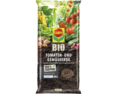 COMPO BIO 40 L turfvrije tomaten- en groentegrond