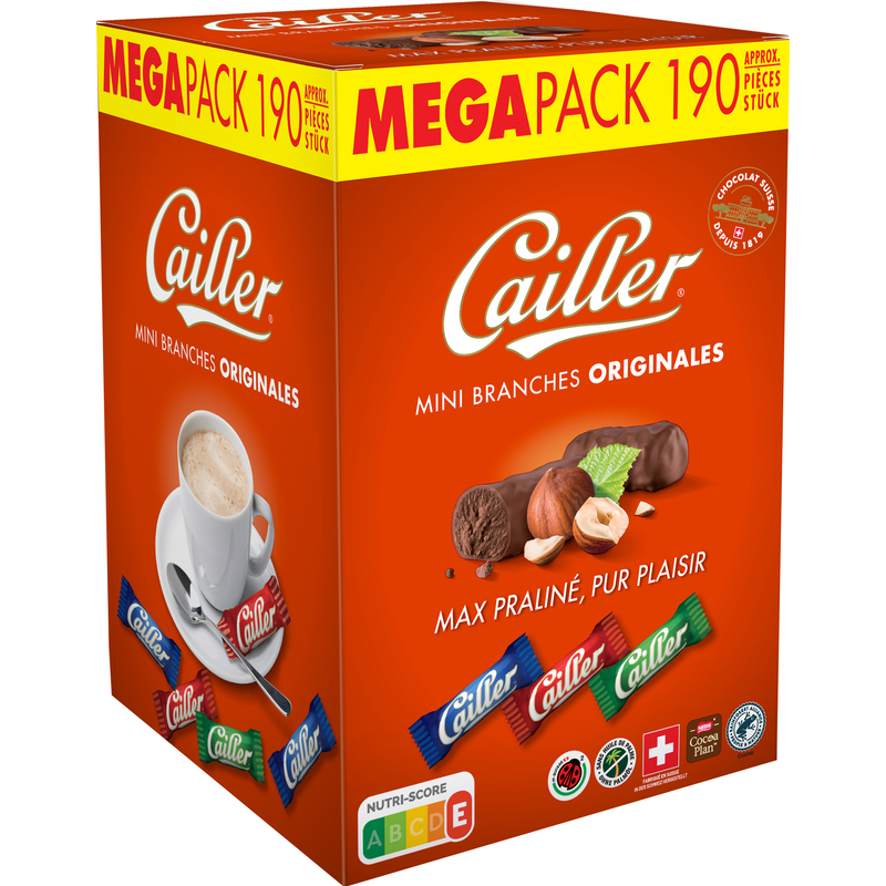 Cailler Branches Mini Schokoladenriegel Original, 5.26 g, 190 Stück