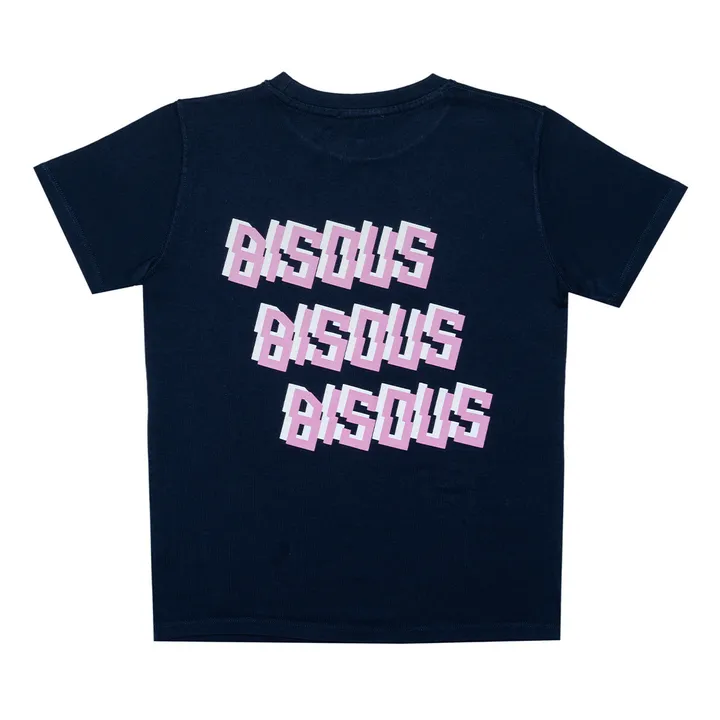 Bisous Skateboards T-shirt Bisous x3 | Bleu marine