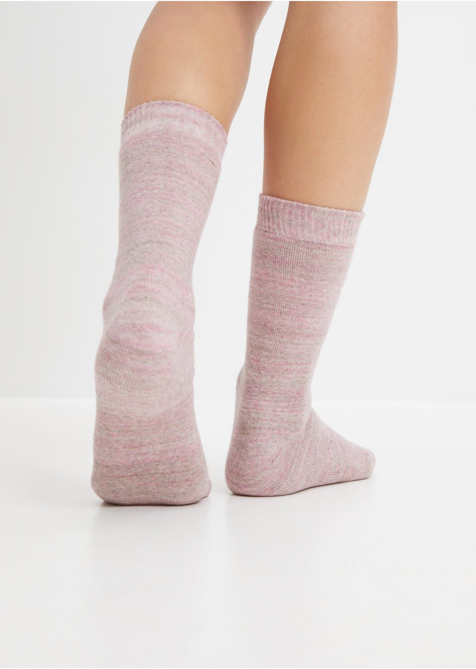 Lot de 4 paires de chaussettes thermo en coloris chinés