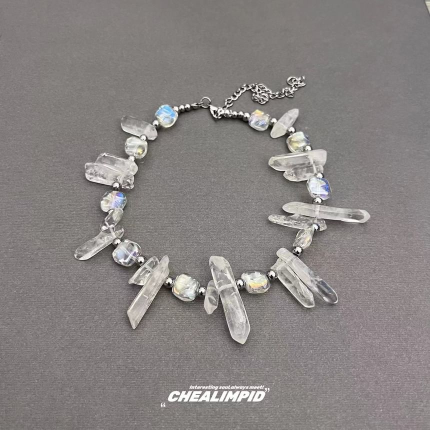 Drexxiax - Ketting met onregelmatige edelstenen