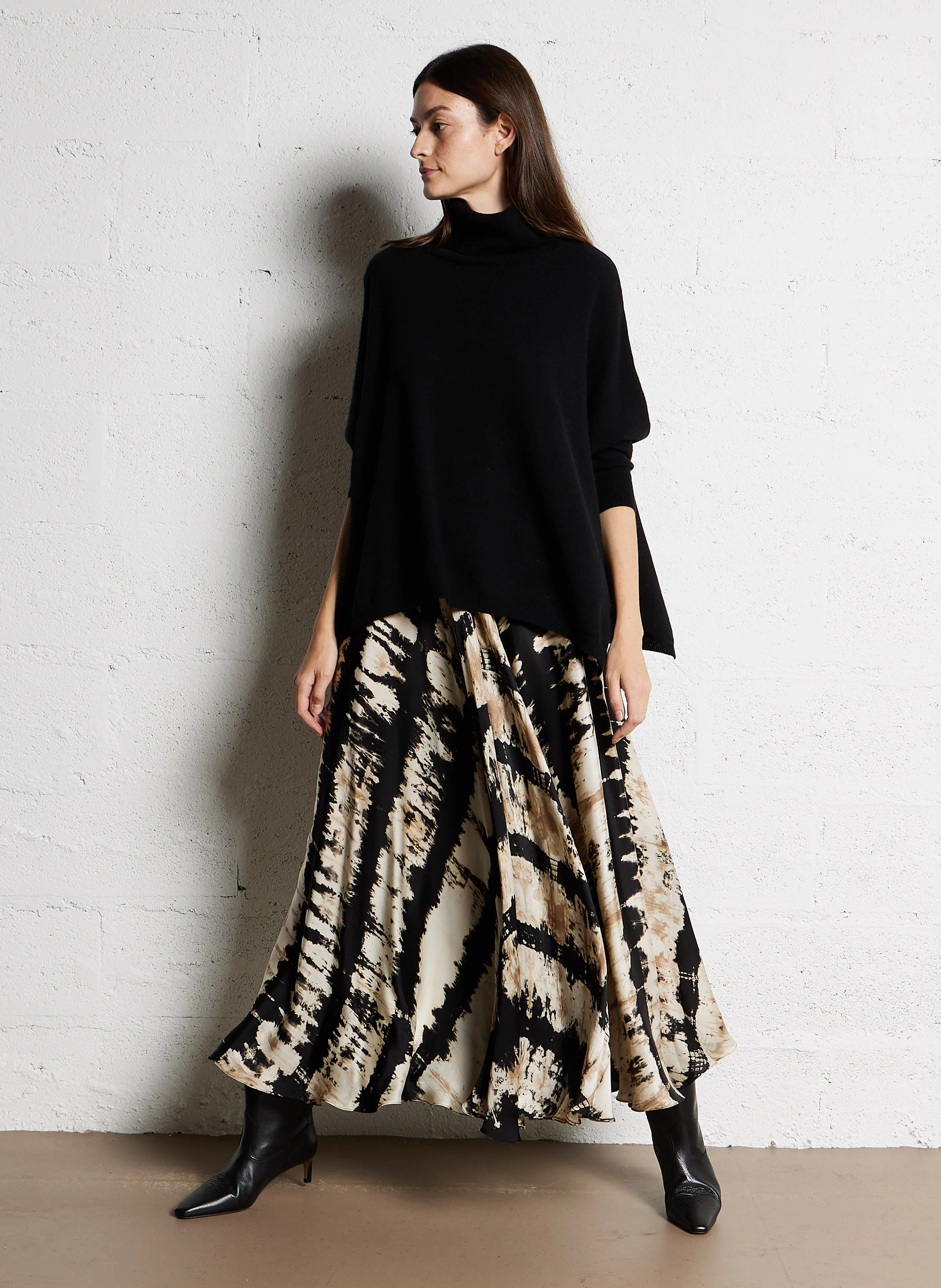 FRIM - Jupe midi à imprimé tie and dye | Multicolore